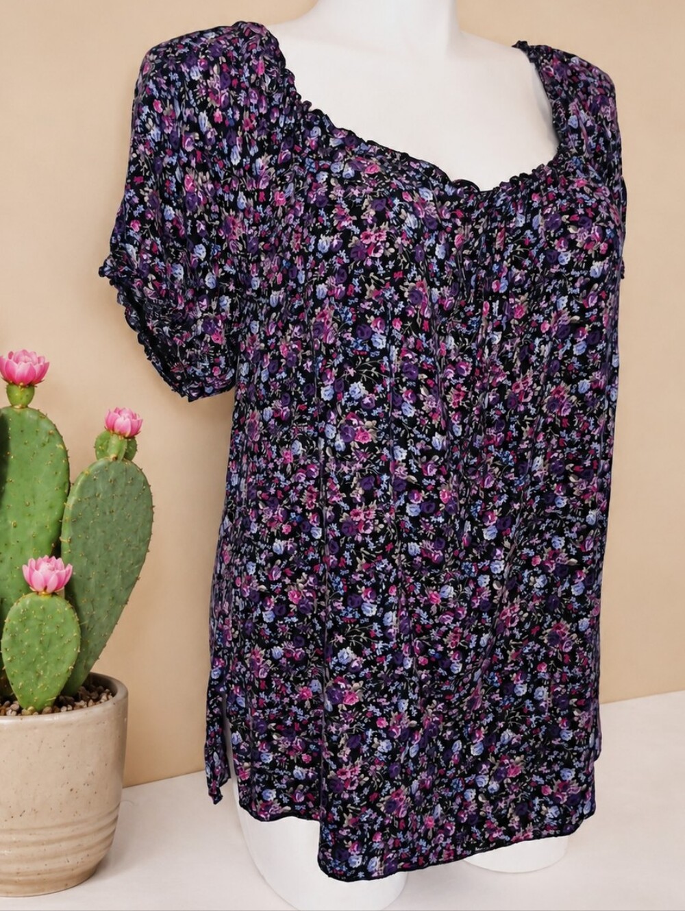 Dress Barn Women's Size 2XL Floral Blouse